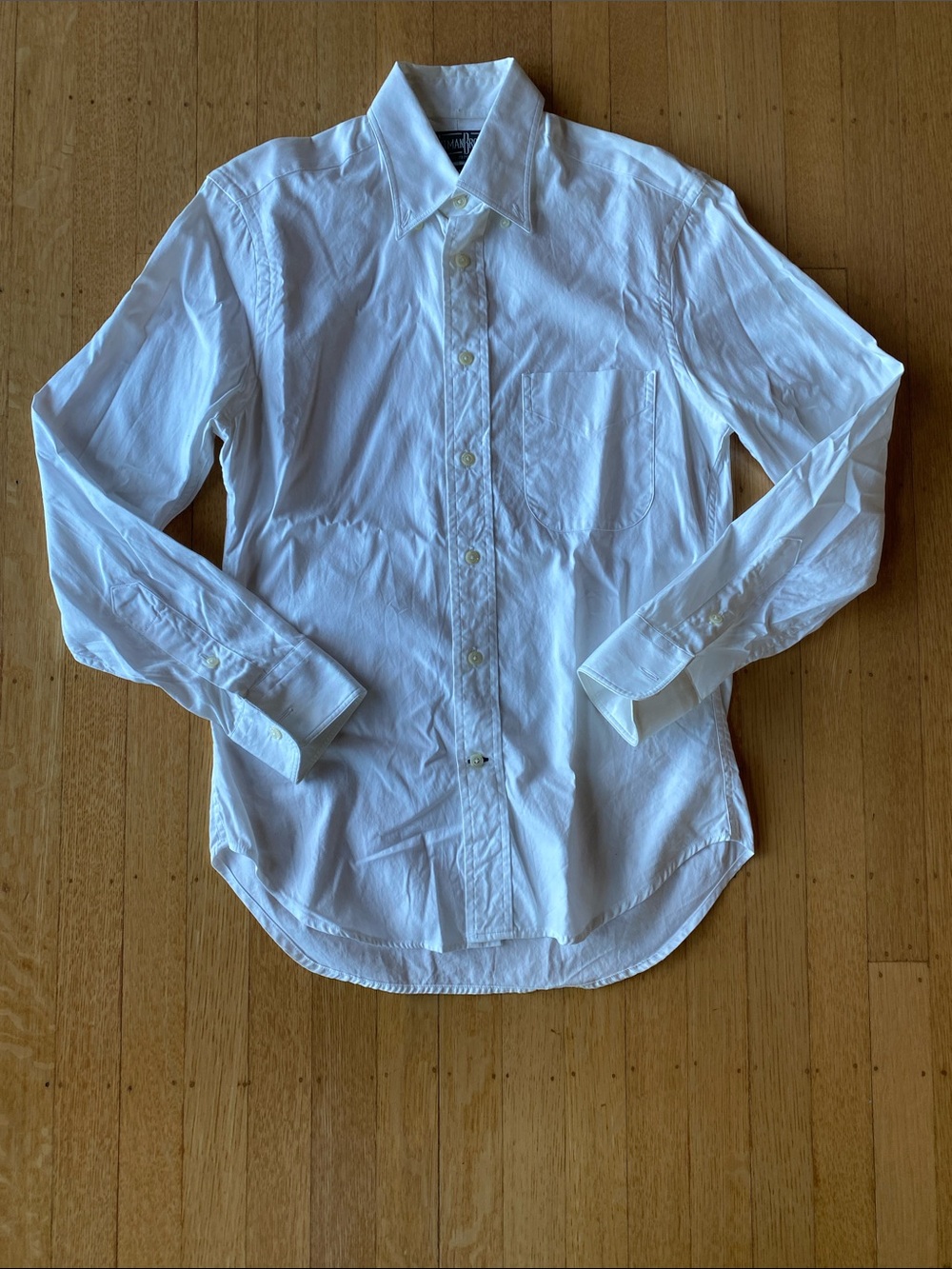 Gitman Bros, Men's White Vintage Oxford, Small